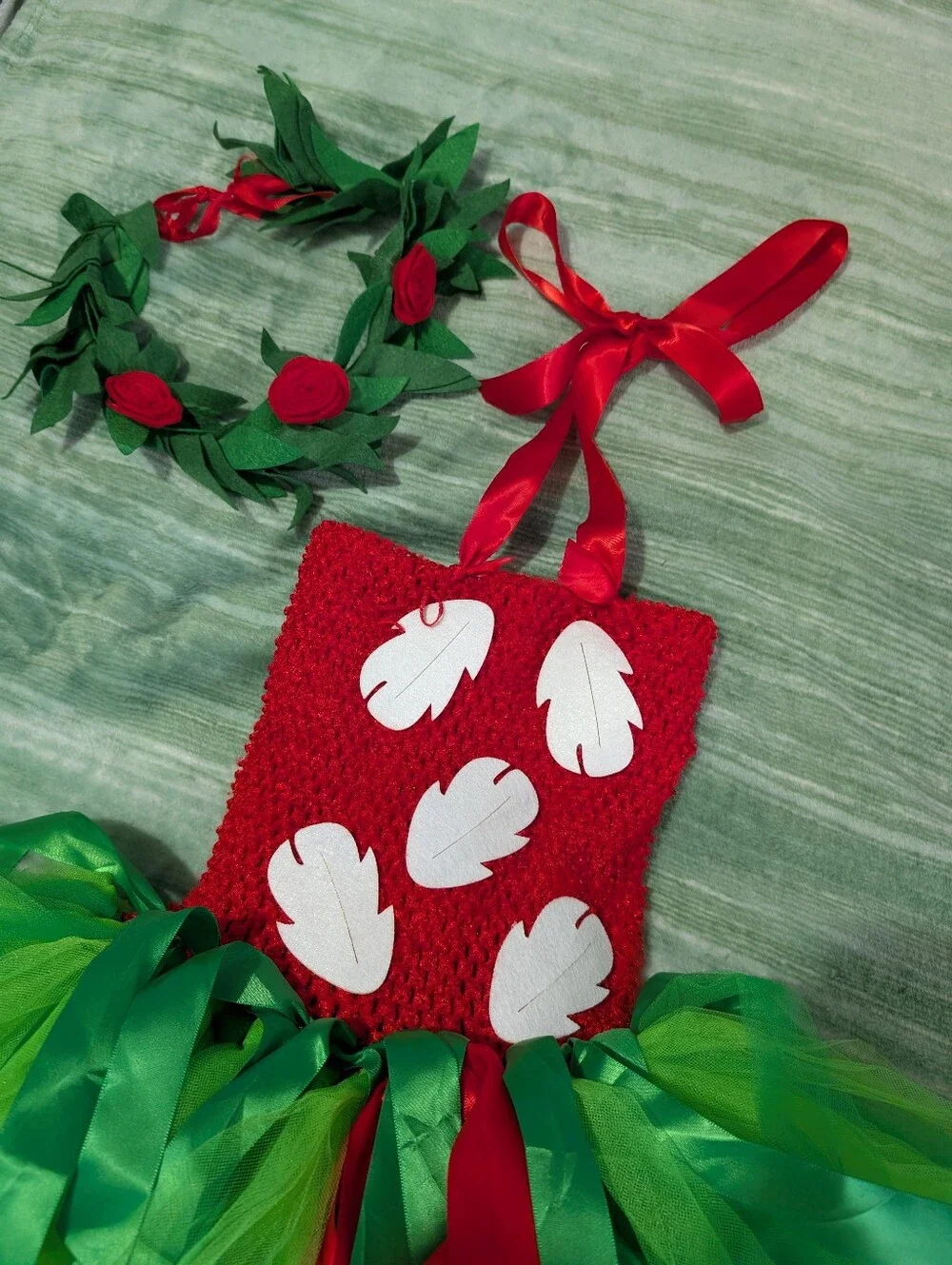 Disney Lilo & Stitch Tutu Dress with Hawaiian Headband!